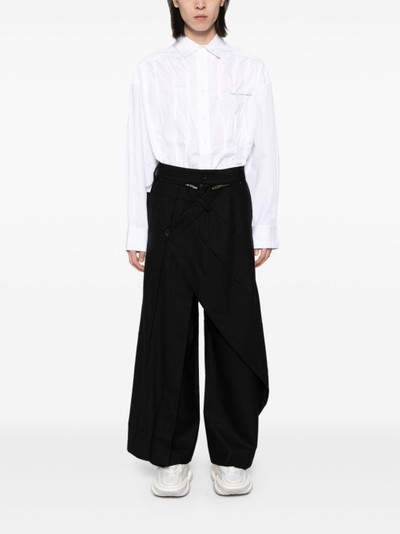 FENG CHEN WANG pleated shirt outlook