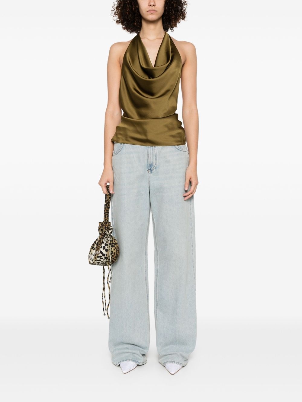 logo-embroidered jeans - 2