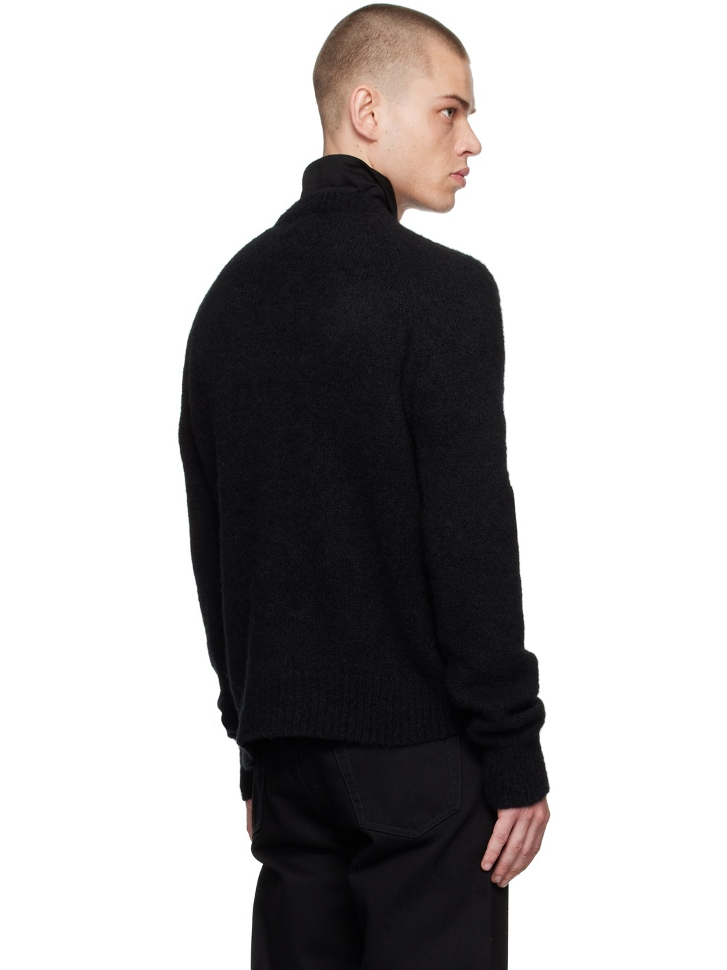 Black Alpaca Sweater - 3