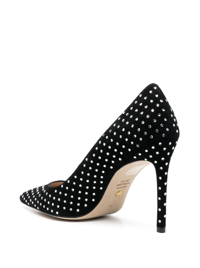 crystal-embellished 100mm pumps - 3