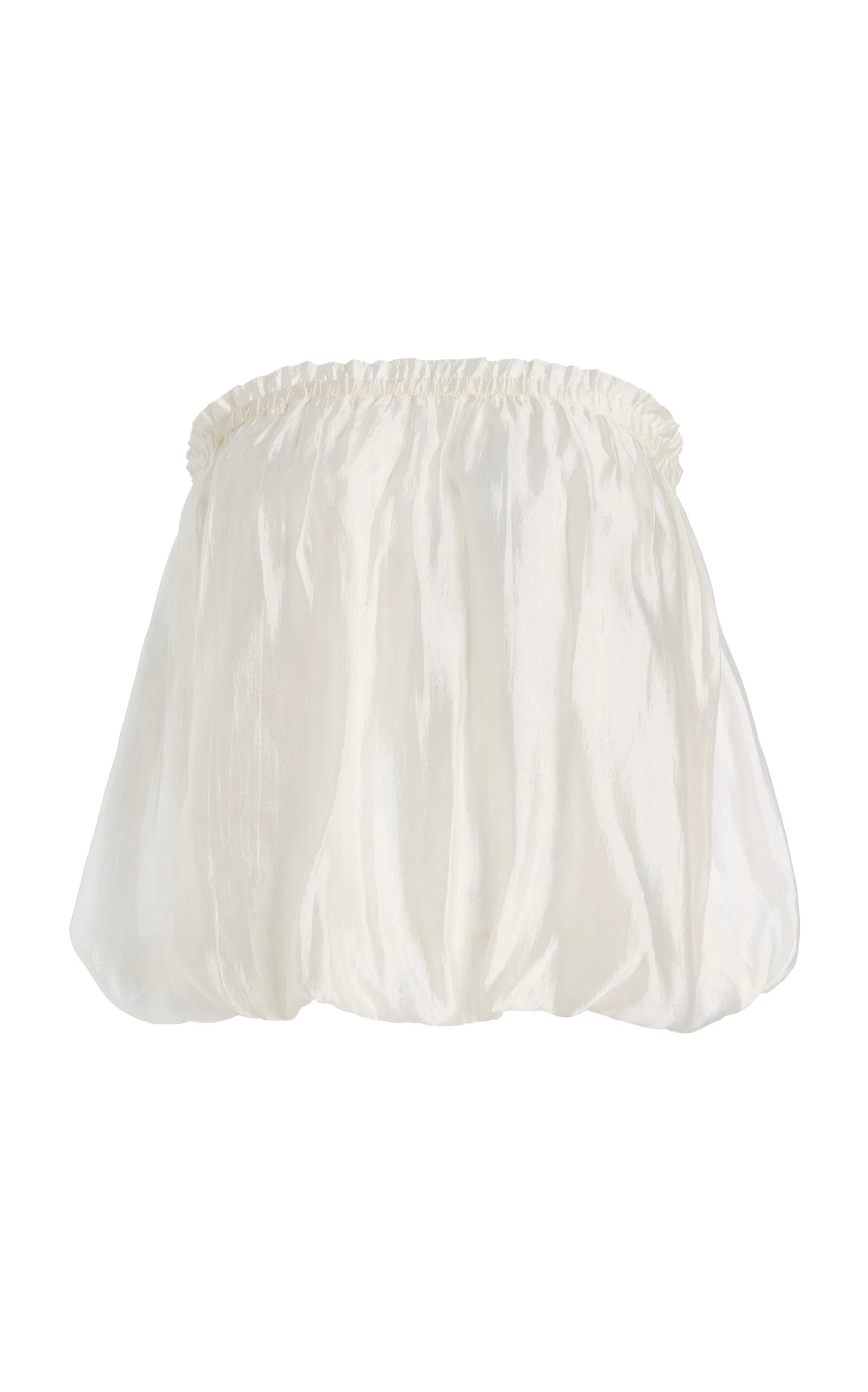 Gillian Semi-Sheer Balloon Top white - 1