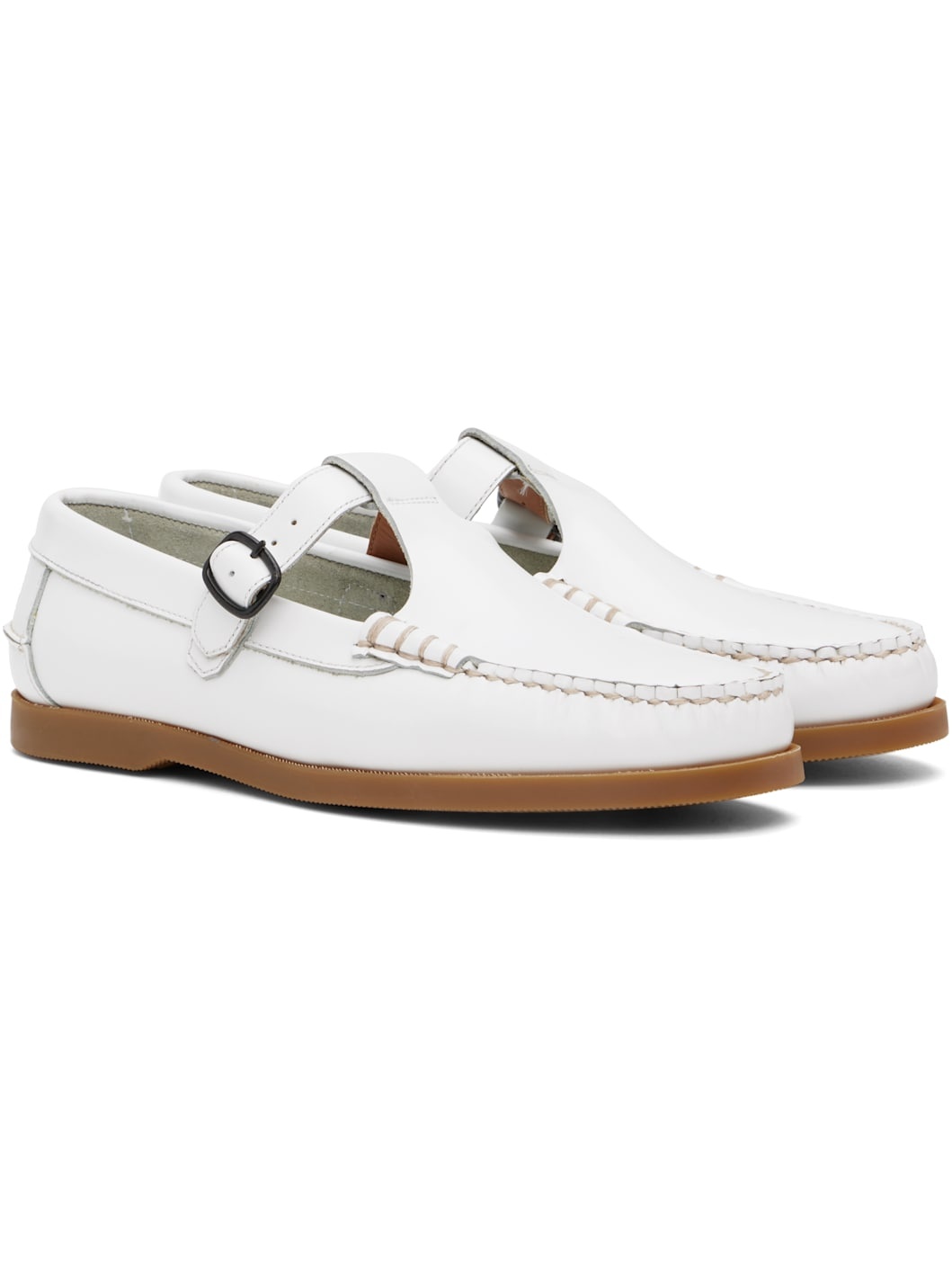 White Alber Nautic Boat Shoes - 4