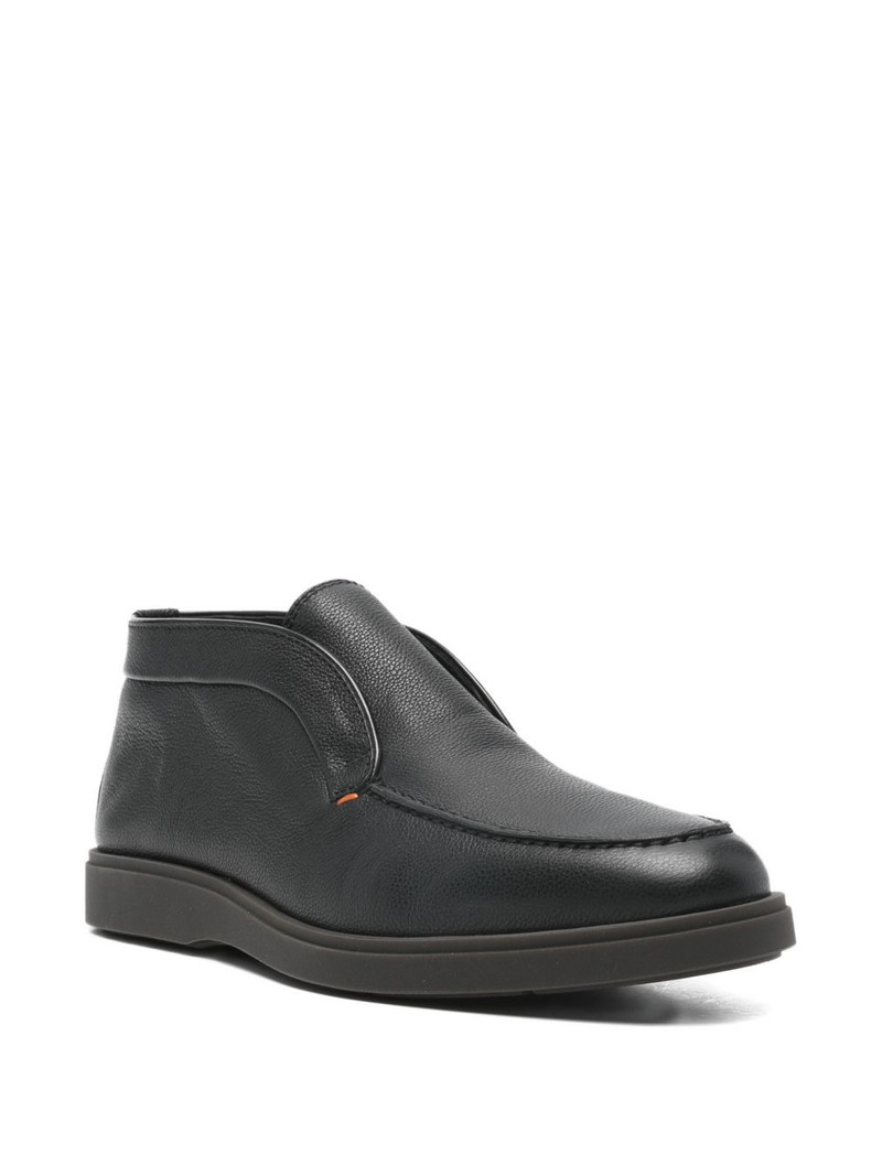 Santoni leather boots outlook