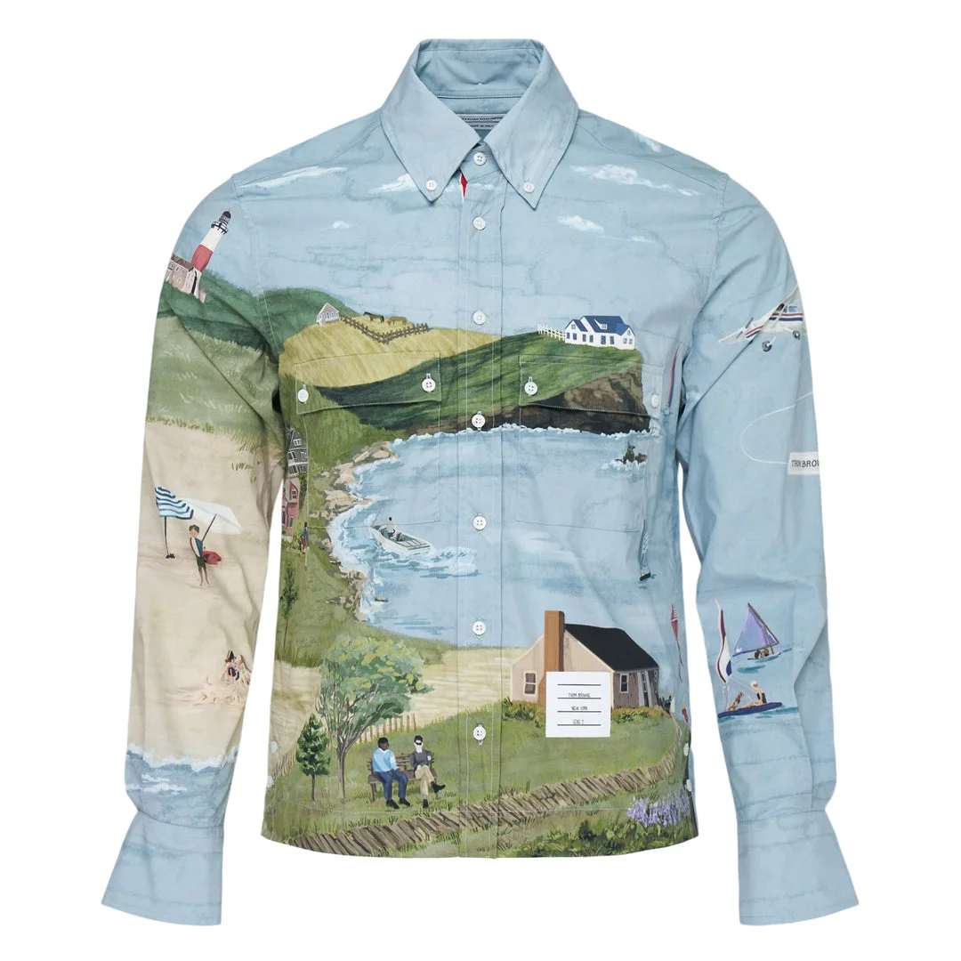 Coastal Scene Utility Shirt - 1