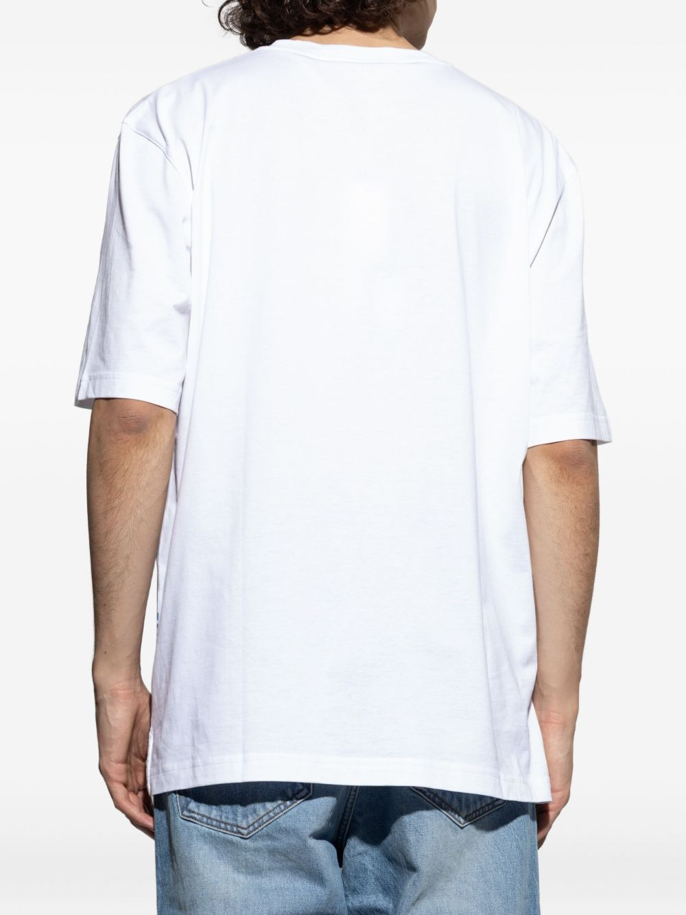 patchwork print T-shirt - 4