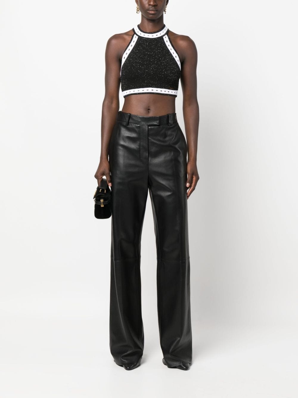 cut-out detail cropped top - 2