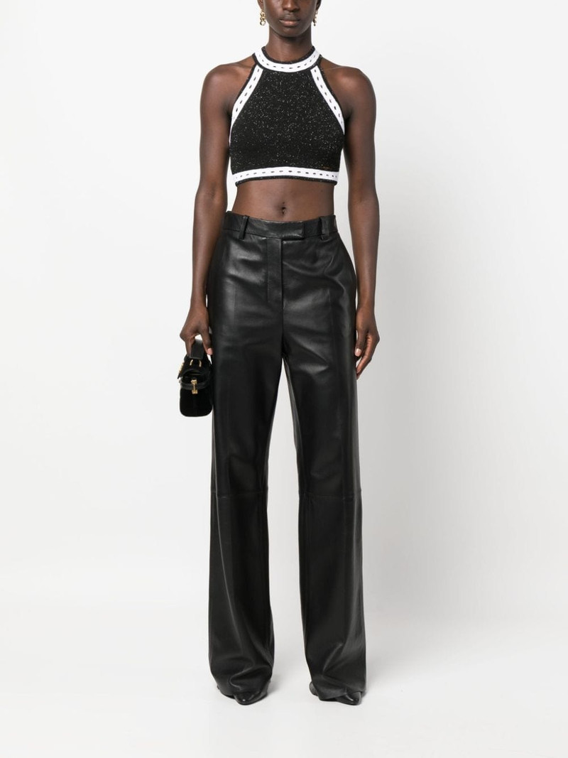 Balmain cut-out detail cropped top outlook