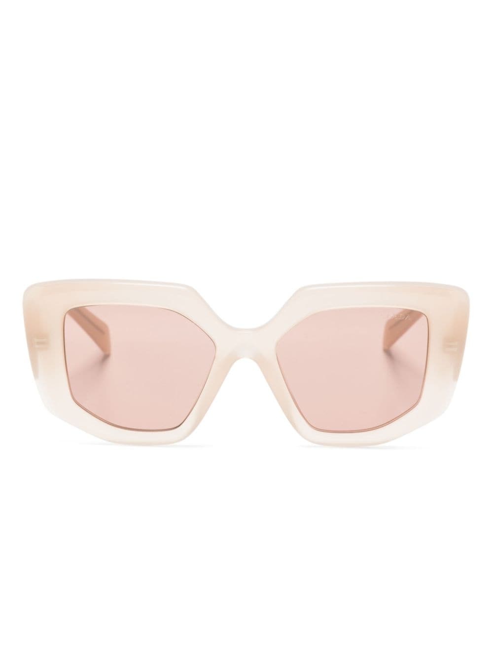 geometric-frame sunglasses - 1