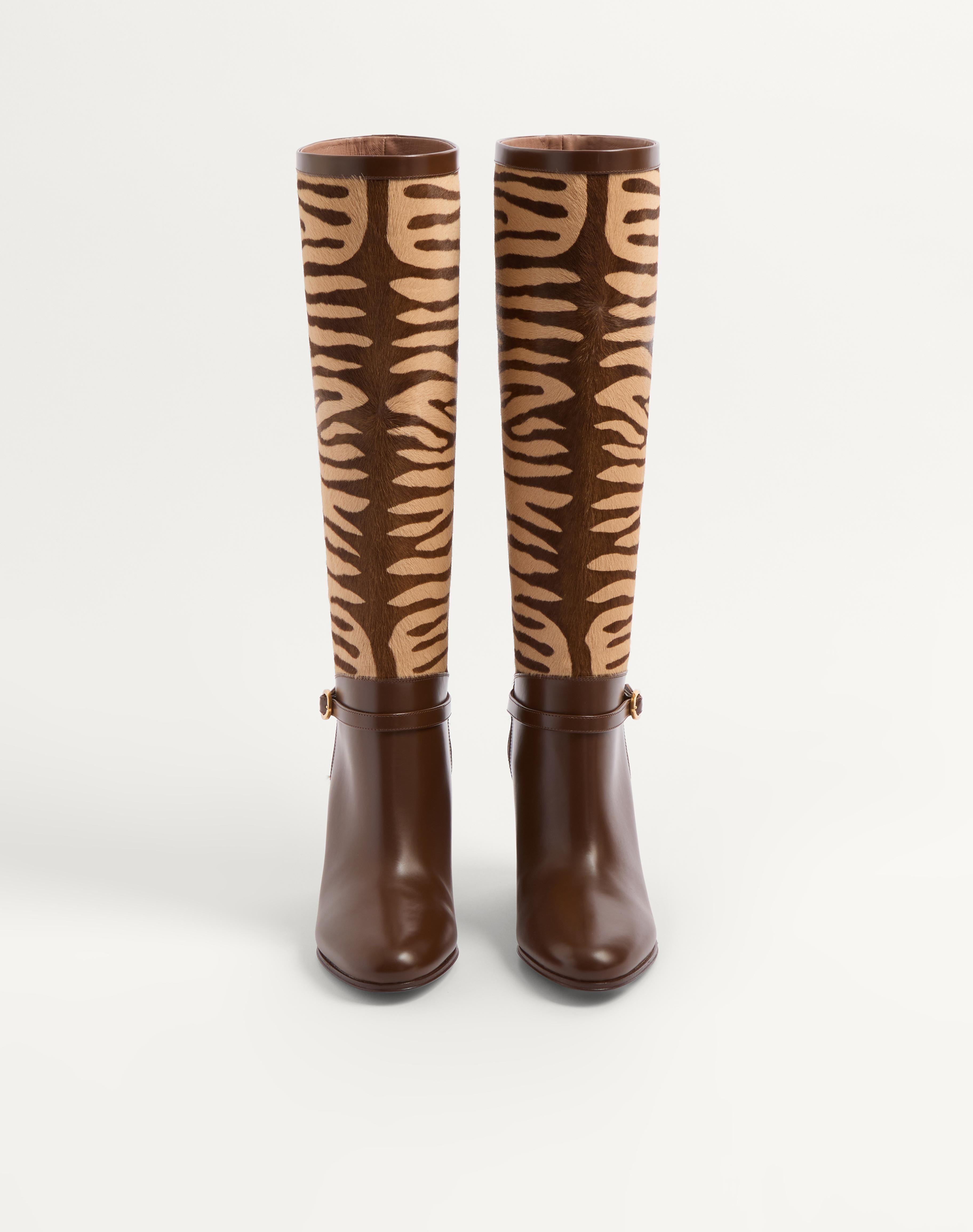 PATTIE BOOT IN PONY-EFFECT CALFSKIN 75MM - 5