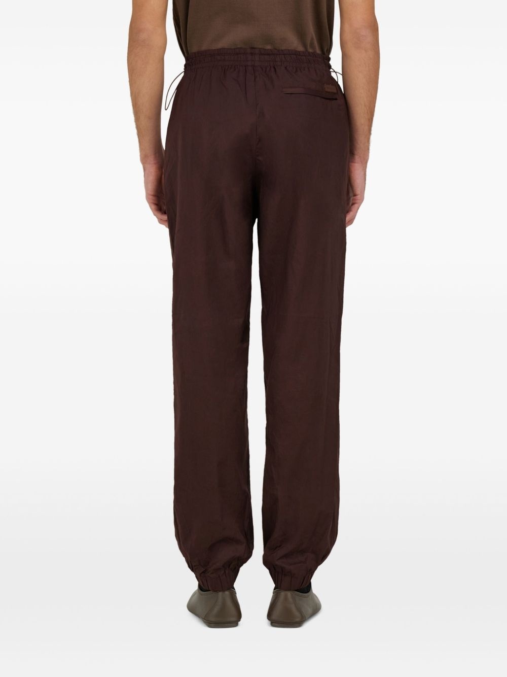 crinkled track pants - 4
