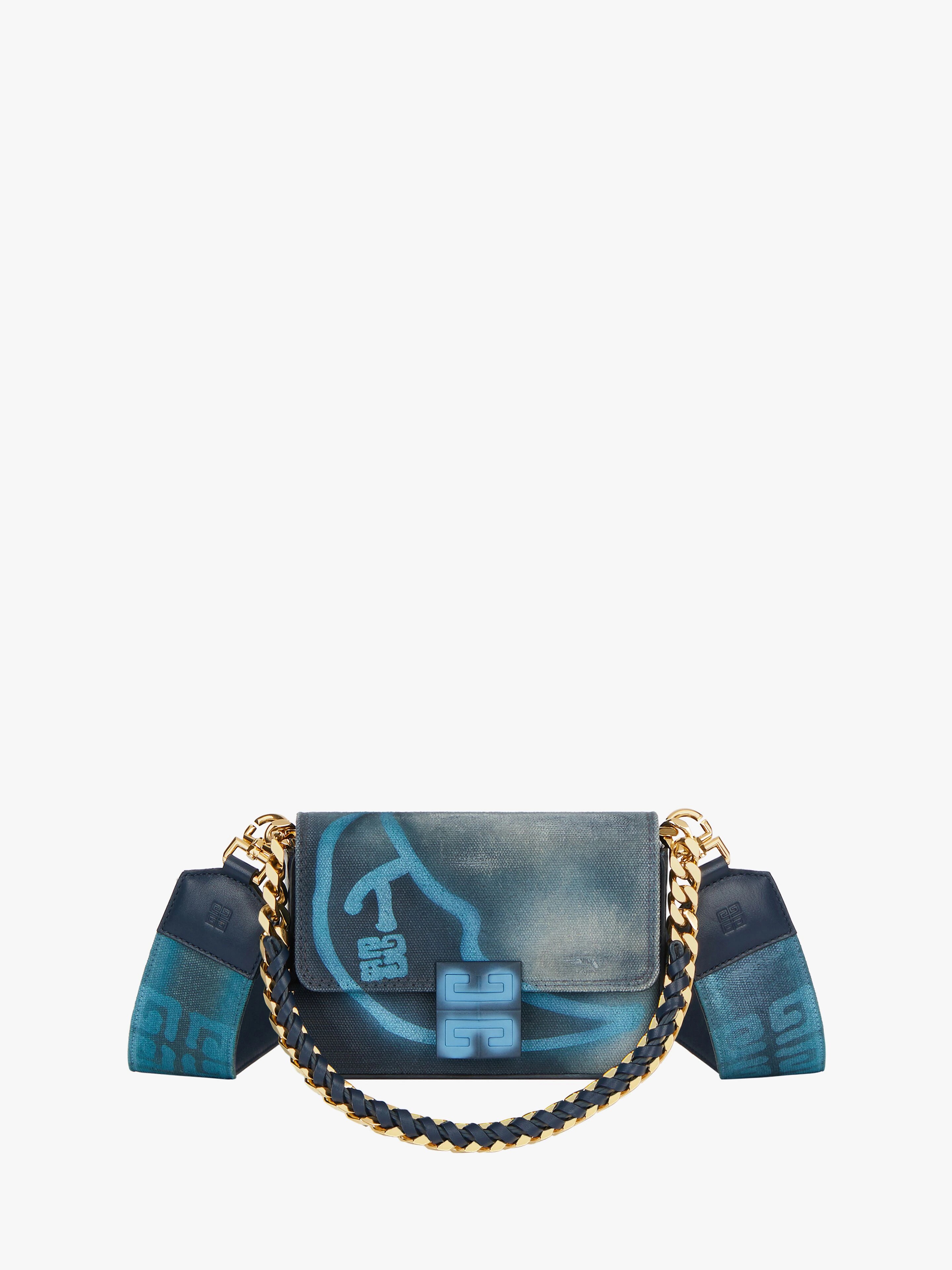 SMALL 4G BAG IN PRINTED GRAFFITI EFFECT CANVAS WITH CHAIN - 1