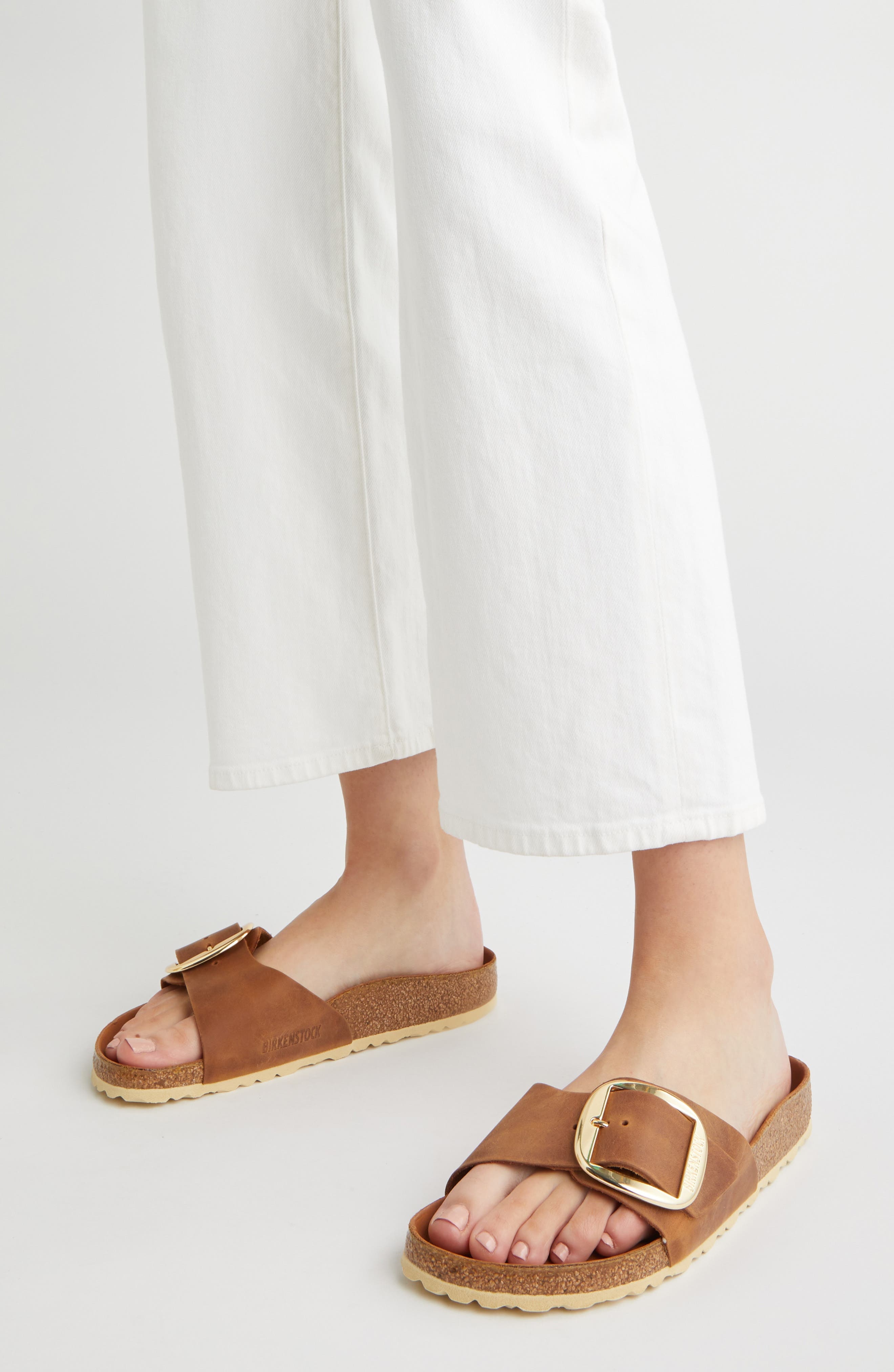 Madrid Big Buckle Slide Sandal - 8