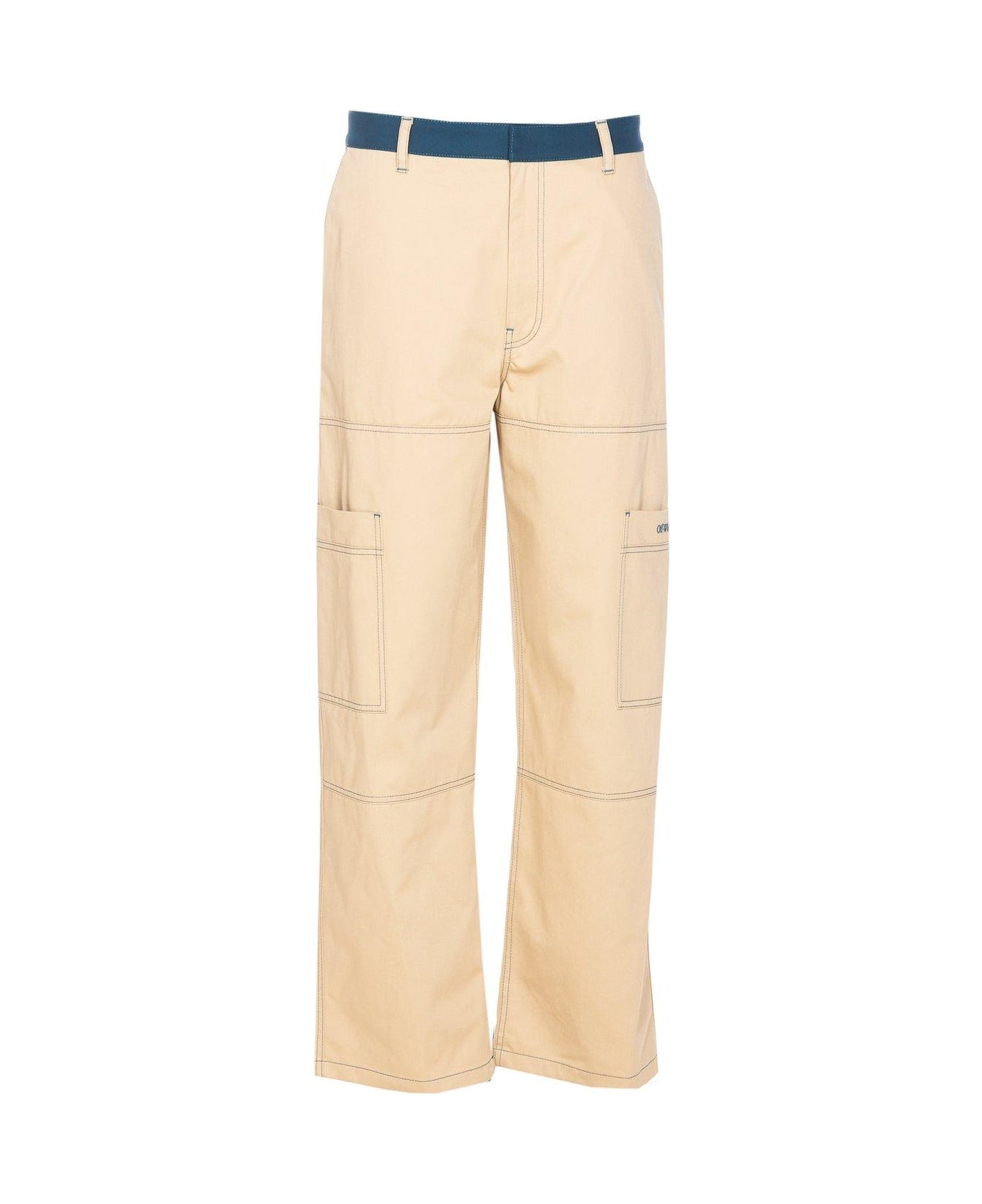 Logo Embroidered Cargo Pants - 1