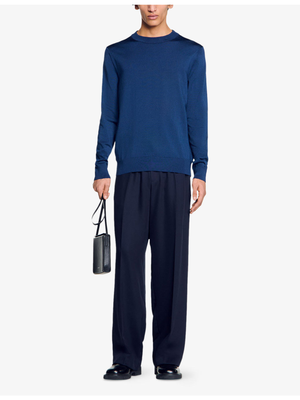 Crewneck fine-knit jumper - 2