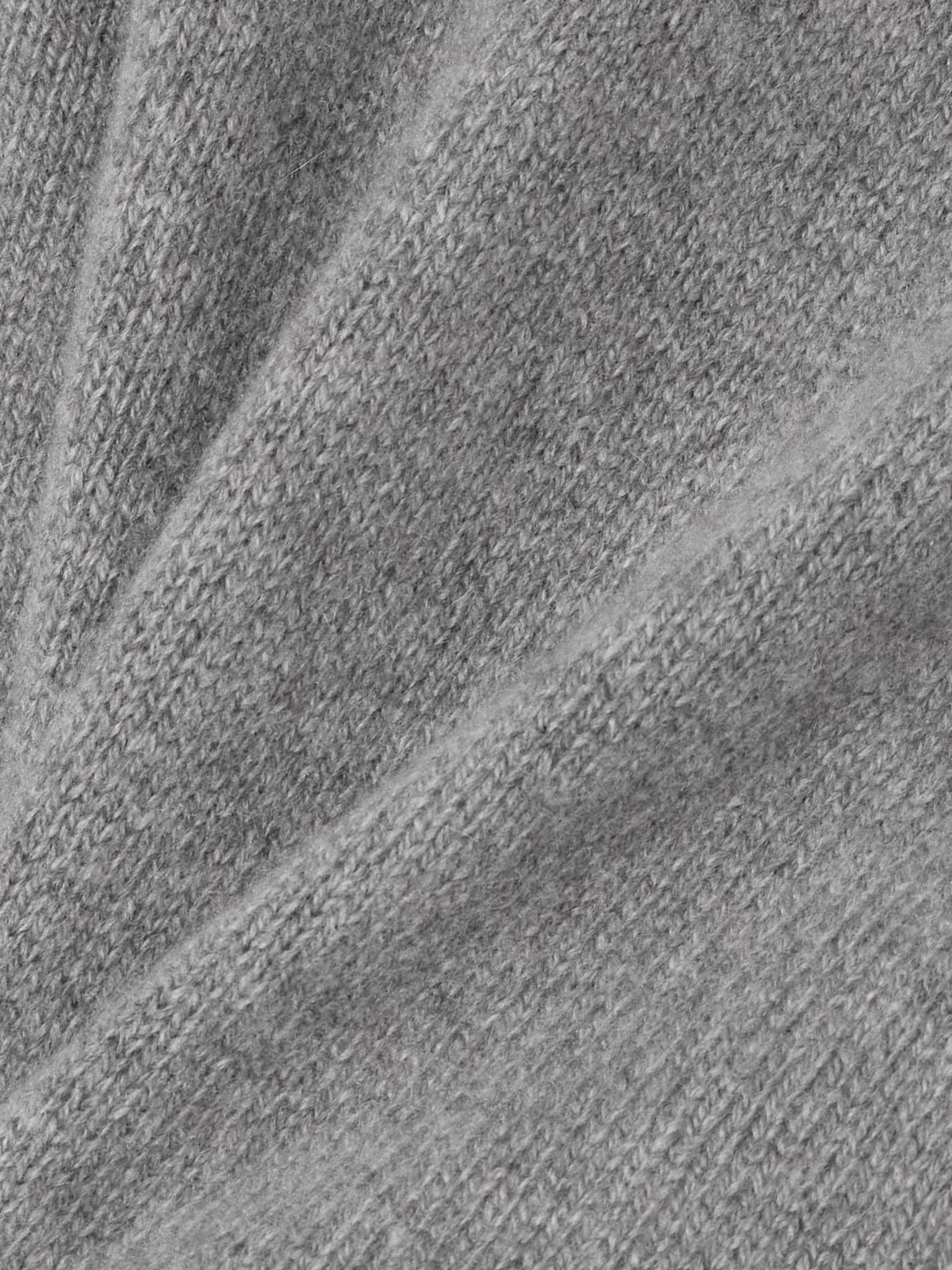 Cropped cashmere sweater Gray - 4