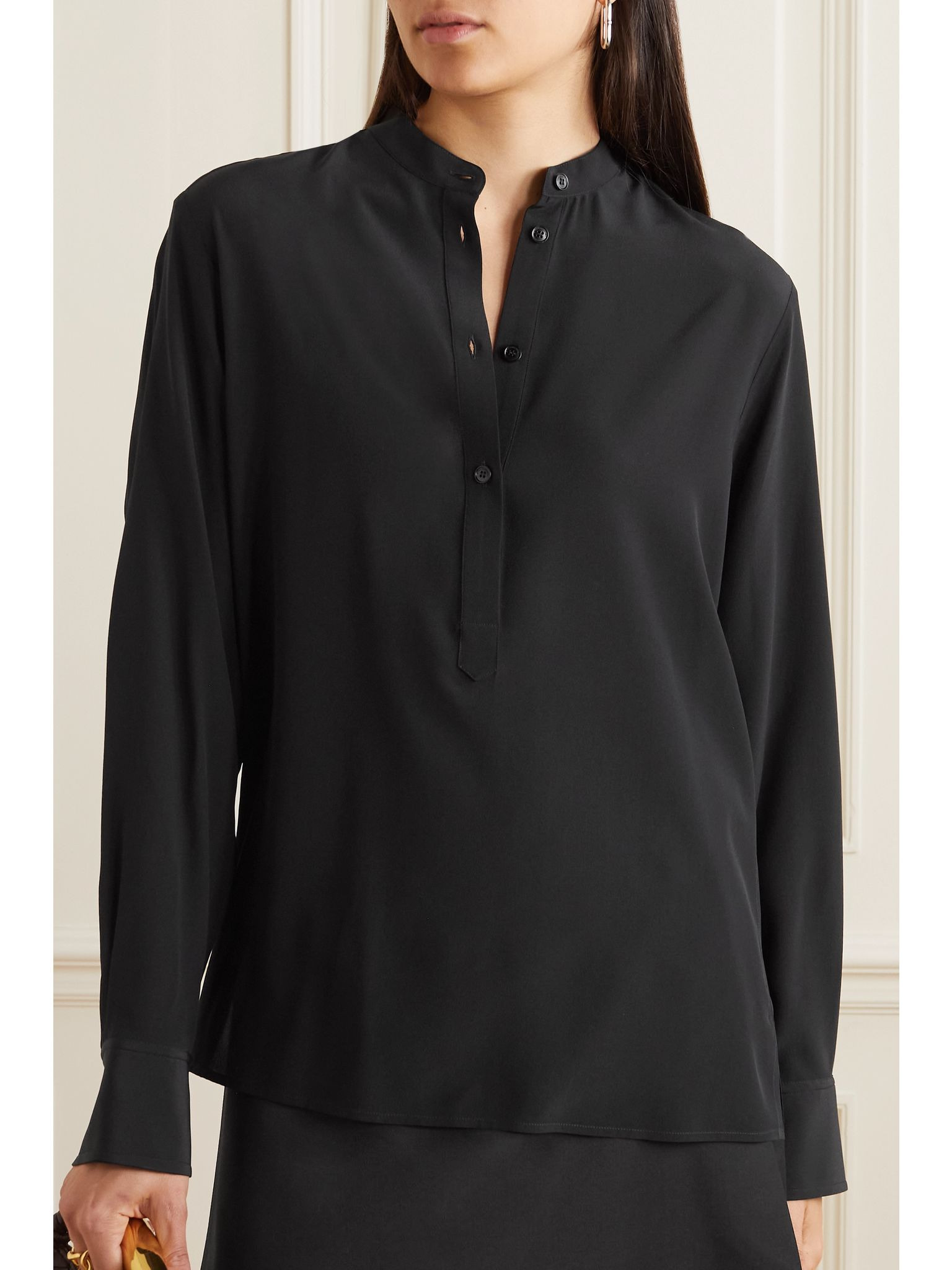 + NET SUSTAIN Eva silk crepe de chine blouse Black - 3