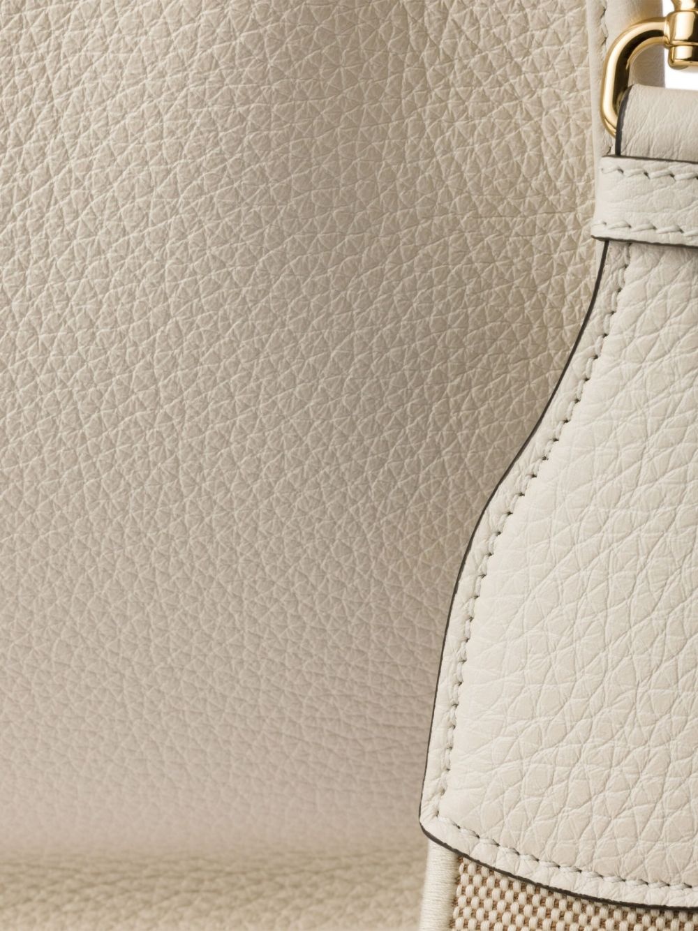mini leather tote bag - 6