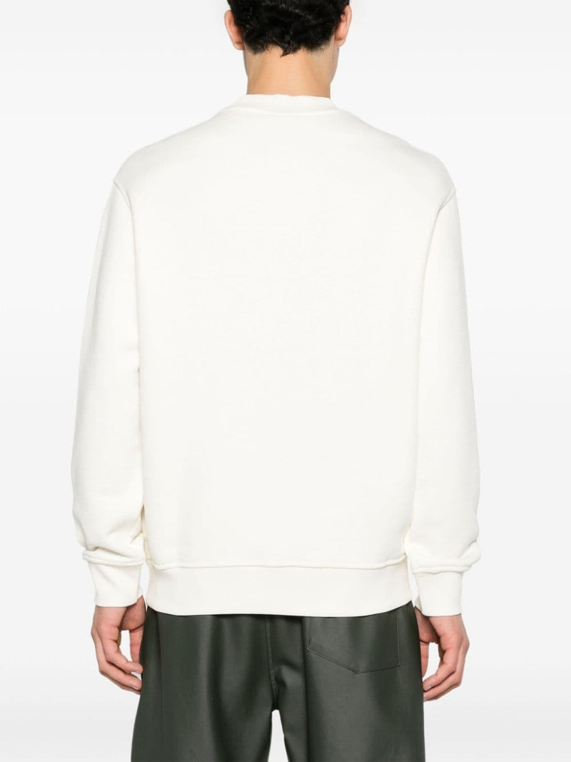 logo-embroidered cotton sweatshirt 4