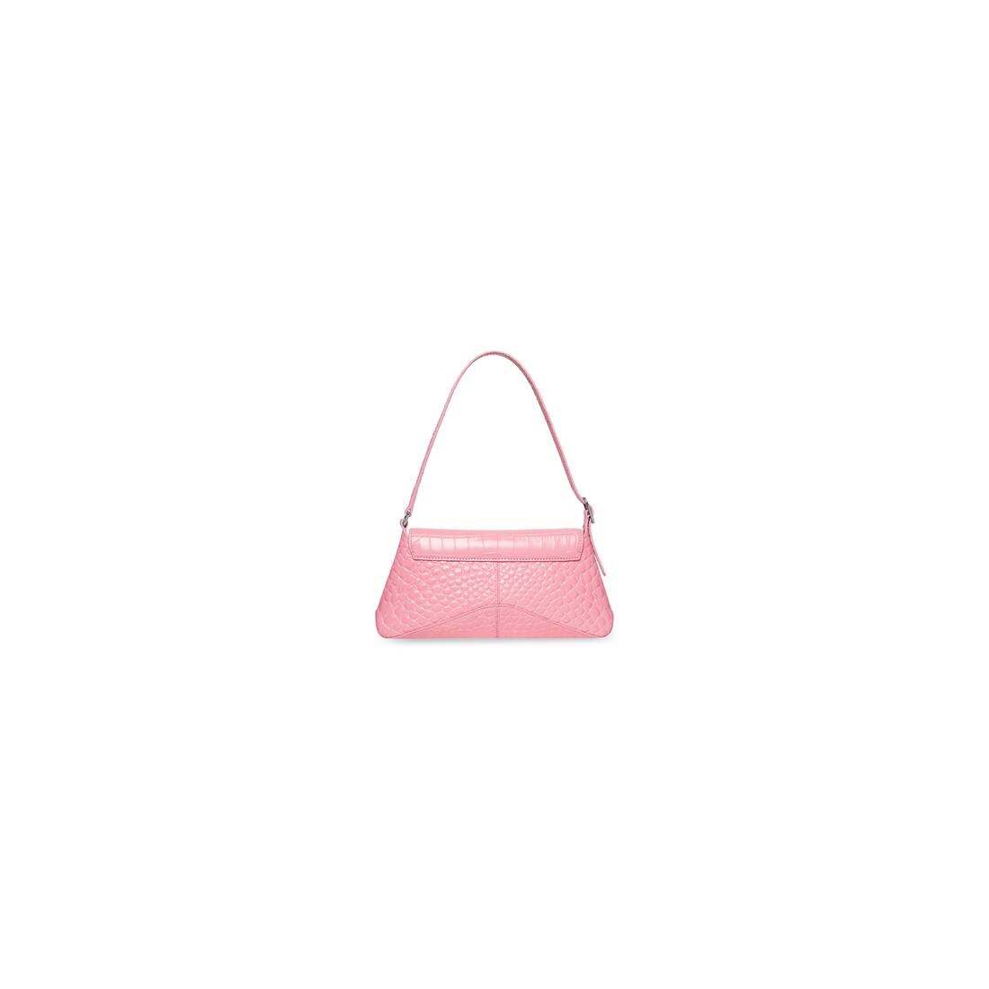 Women's Xx Small Flap Bag Crocodile Embossed in Pink - 5