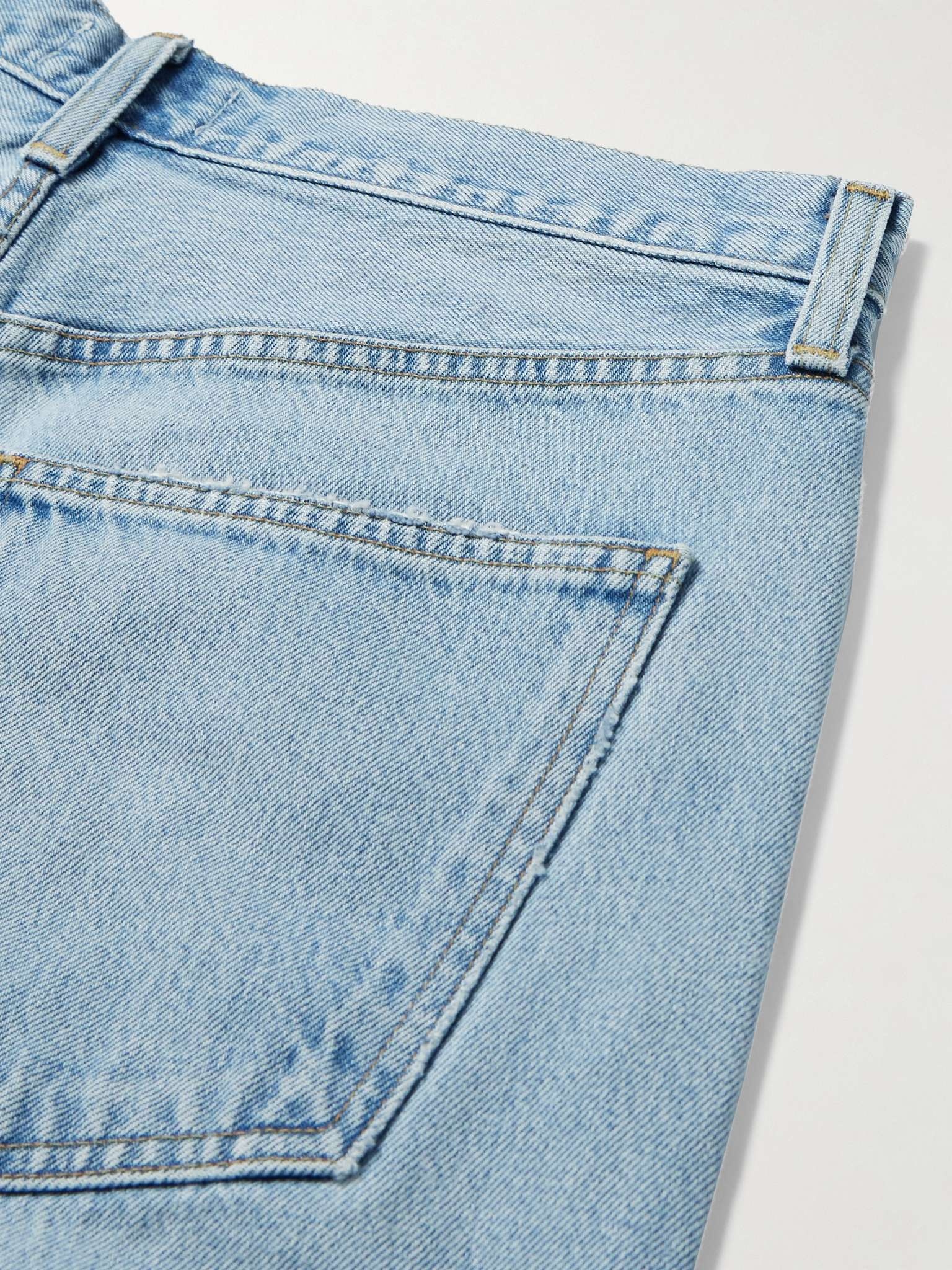 Anson Straight-Leg Frayed Denim Shorts - 5