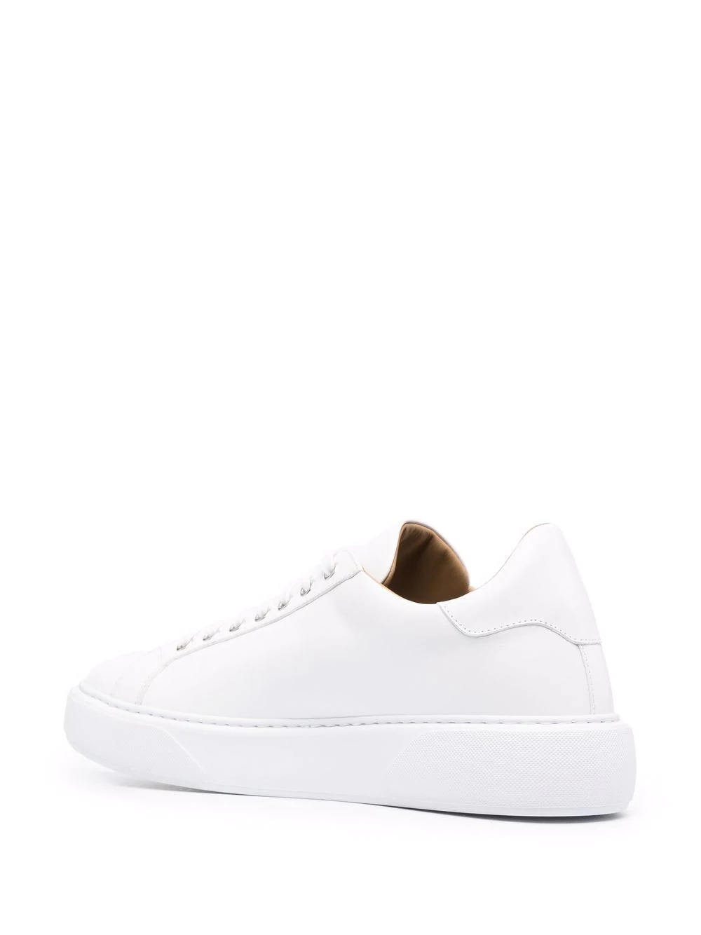 logo-plaque low-top sneakers - 3