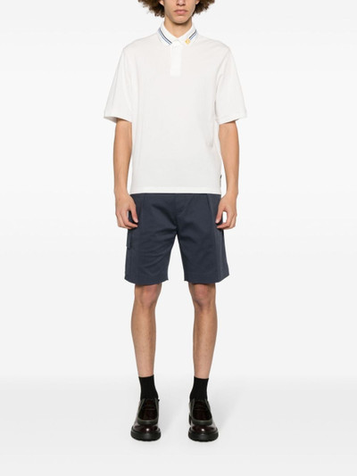 FENDI logo-trim stretch-cotton shorts outlook