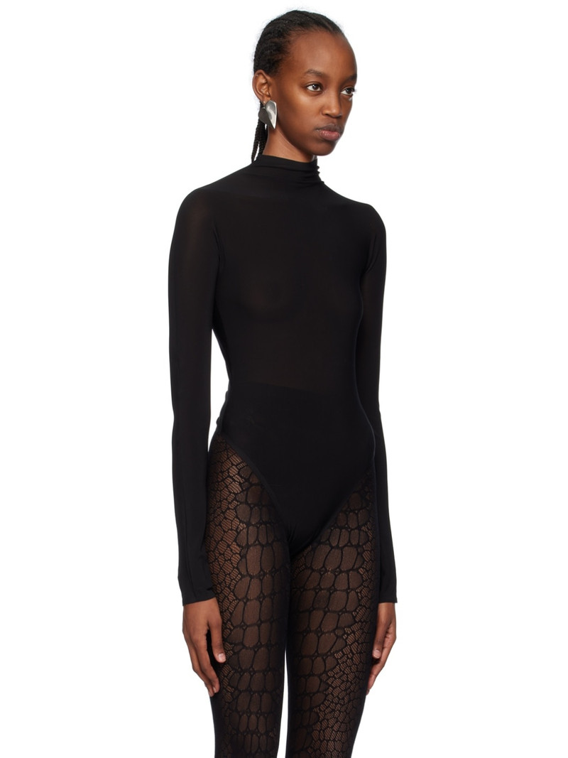 Alaïa Black High Neck Bodysuit outlook