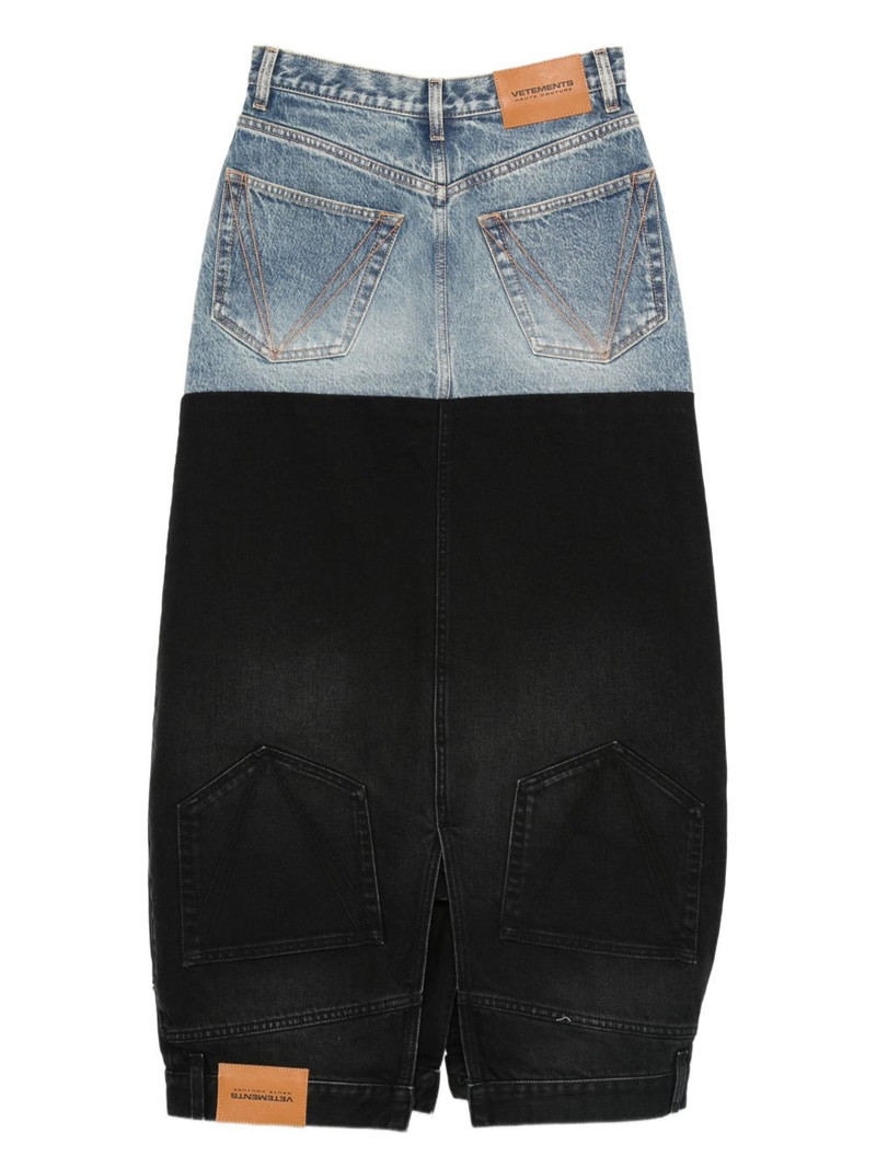 VETEMENTS Double midi skirt outlook