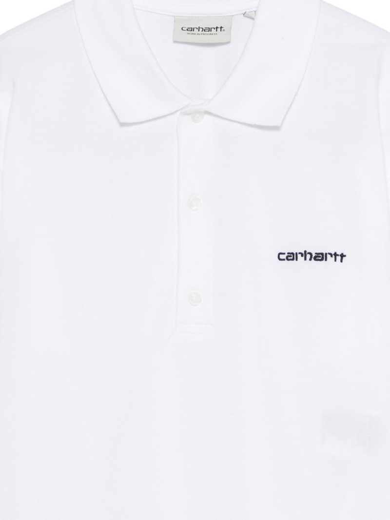 logo-embroidered polo top 3
