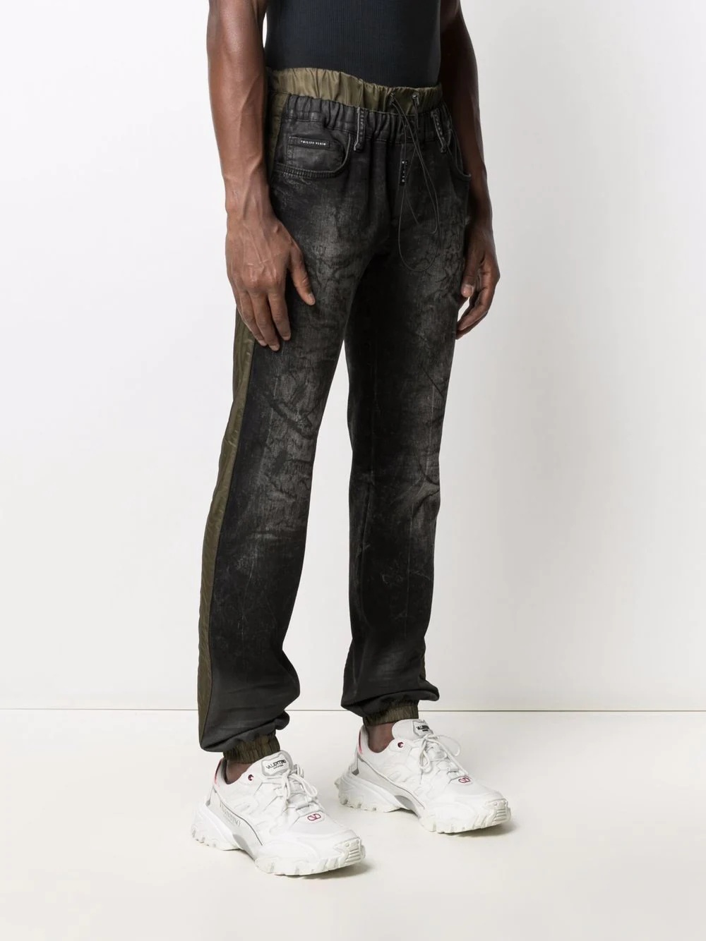 tapered stonewashed joggjeans - 3