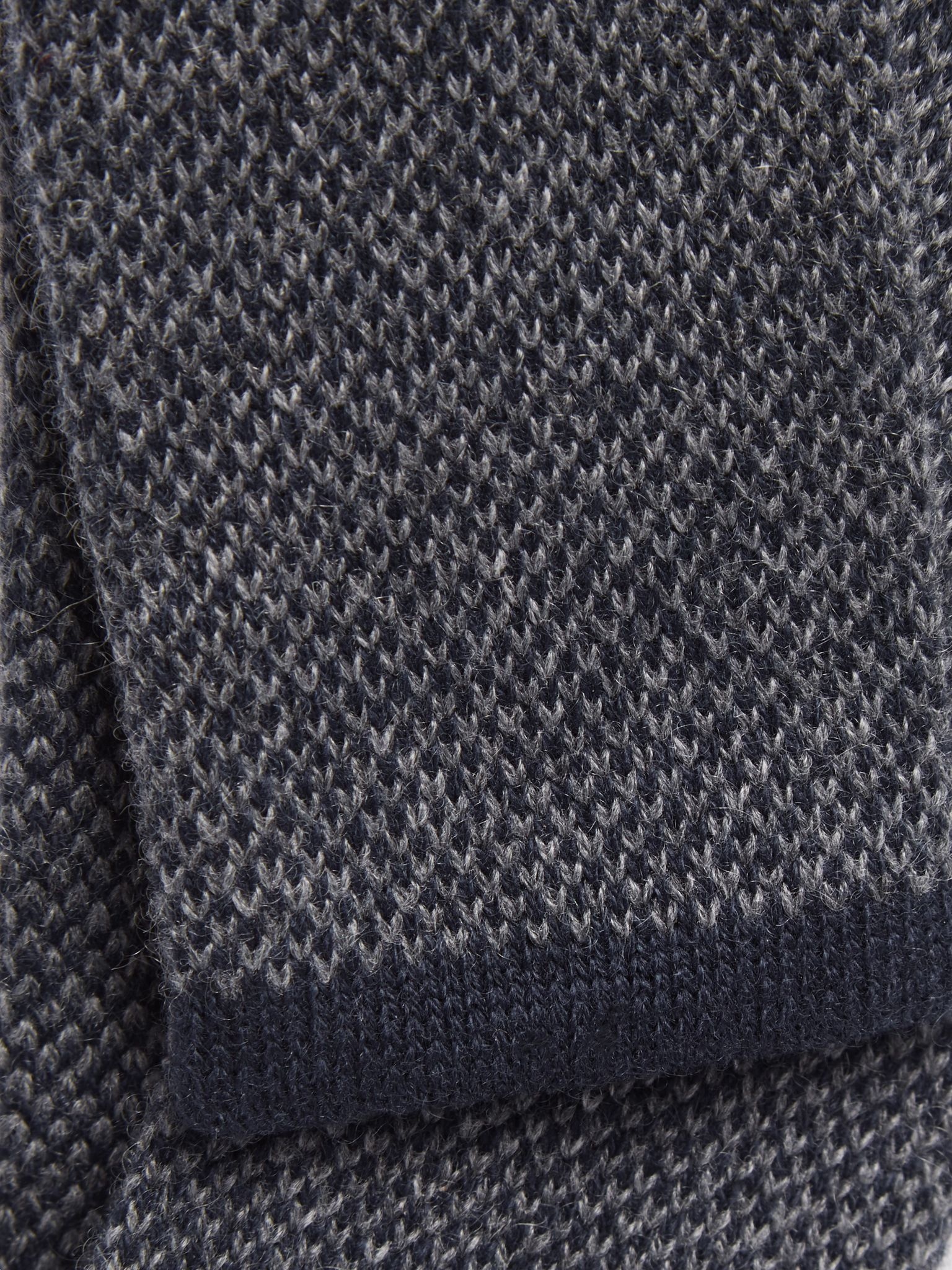 5.5cm Contrast-Tipped Mélange Knitted Cashmere Tie - 3