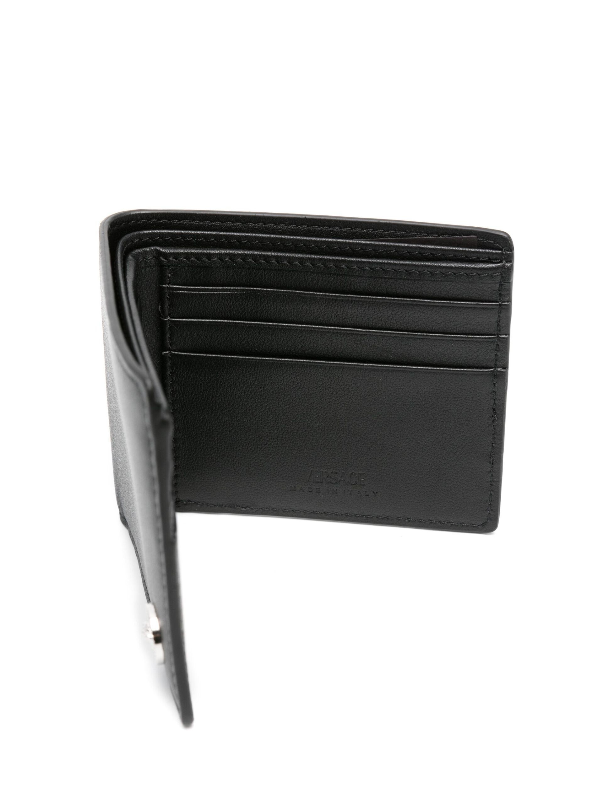 Black Medusa Biggie Leather Wallet - 3