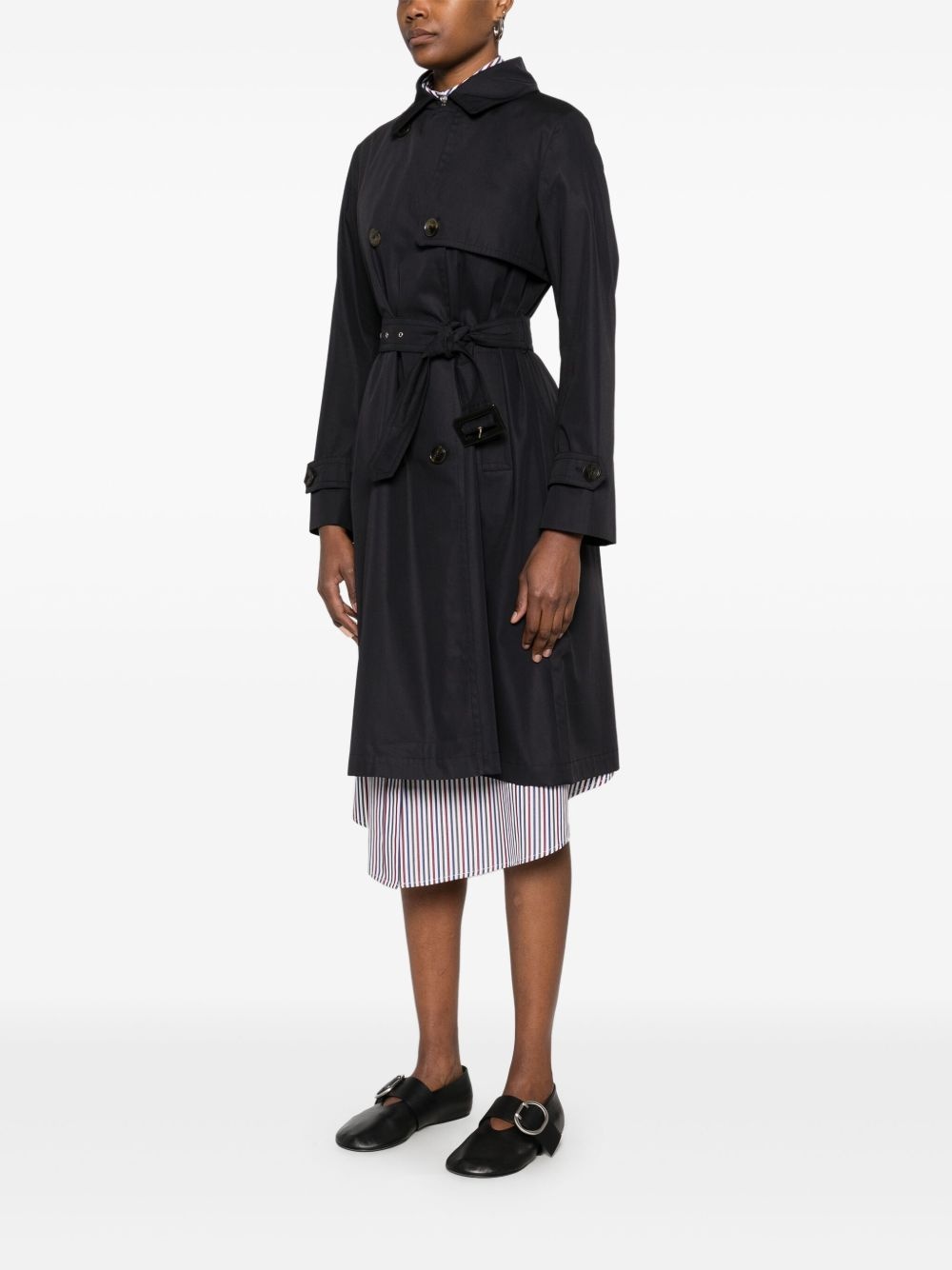 belted trench coat - 3