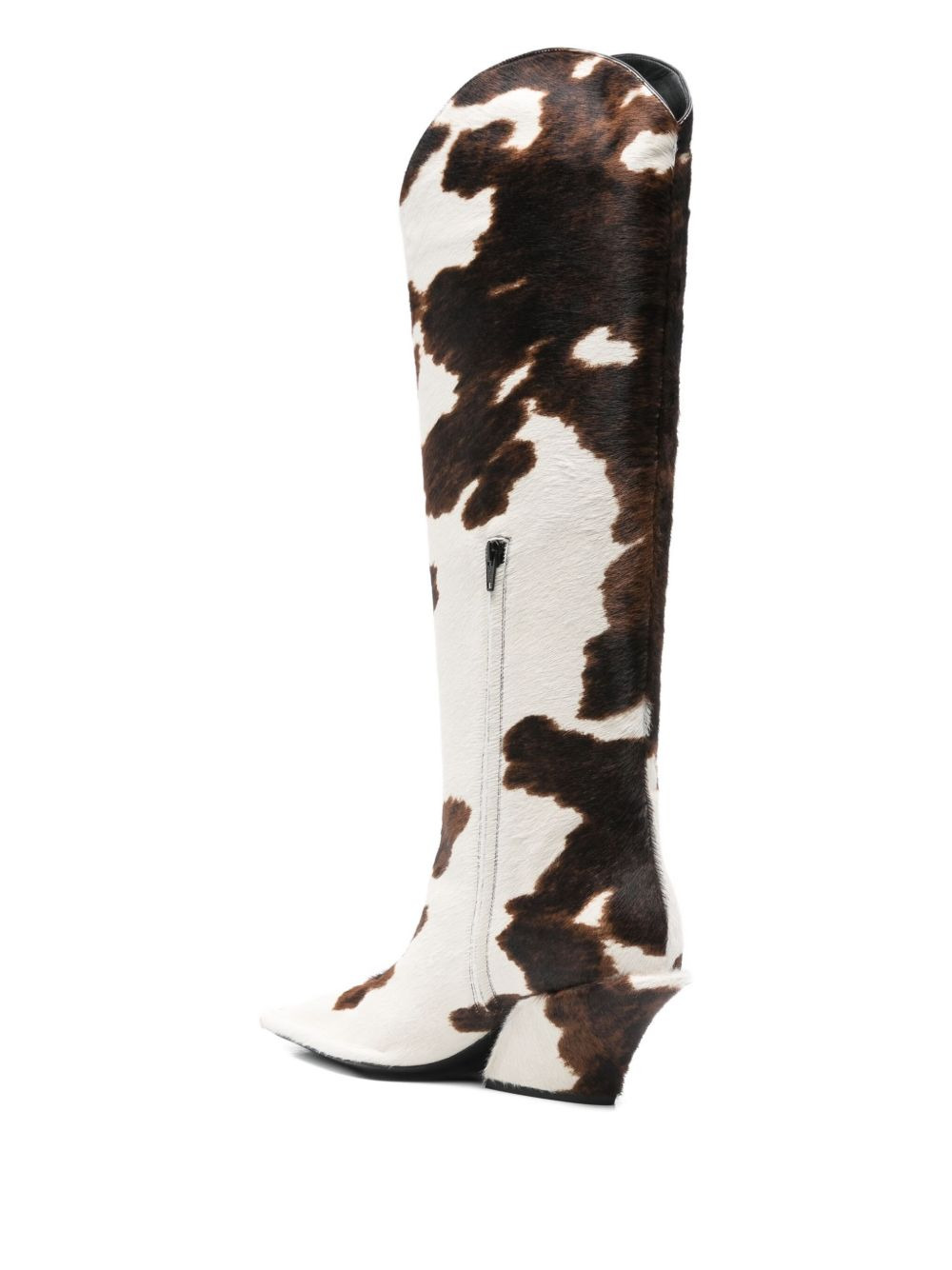 70mm cowhide leather boots - 3
