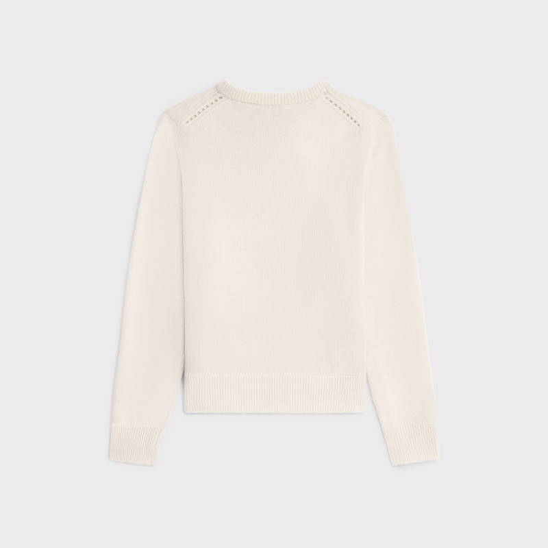 CELINE Crew neck sweater in heritage cashmere outlook