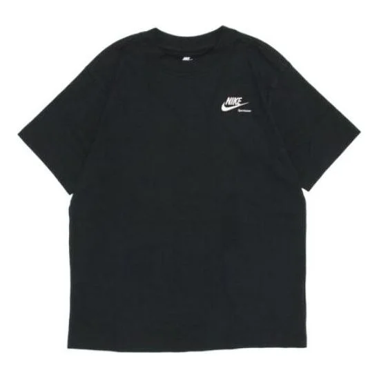 (WMNS) Nike Sportswear Boyfriend T-shirt 'Black White' DR9025-010 - 1