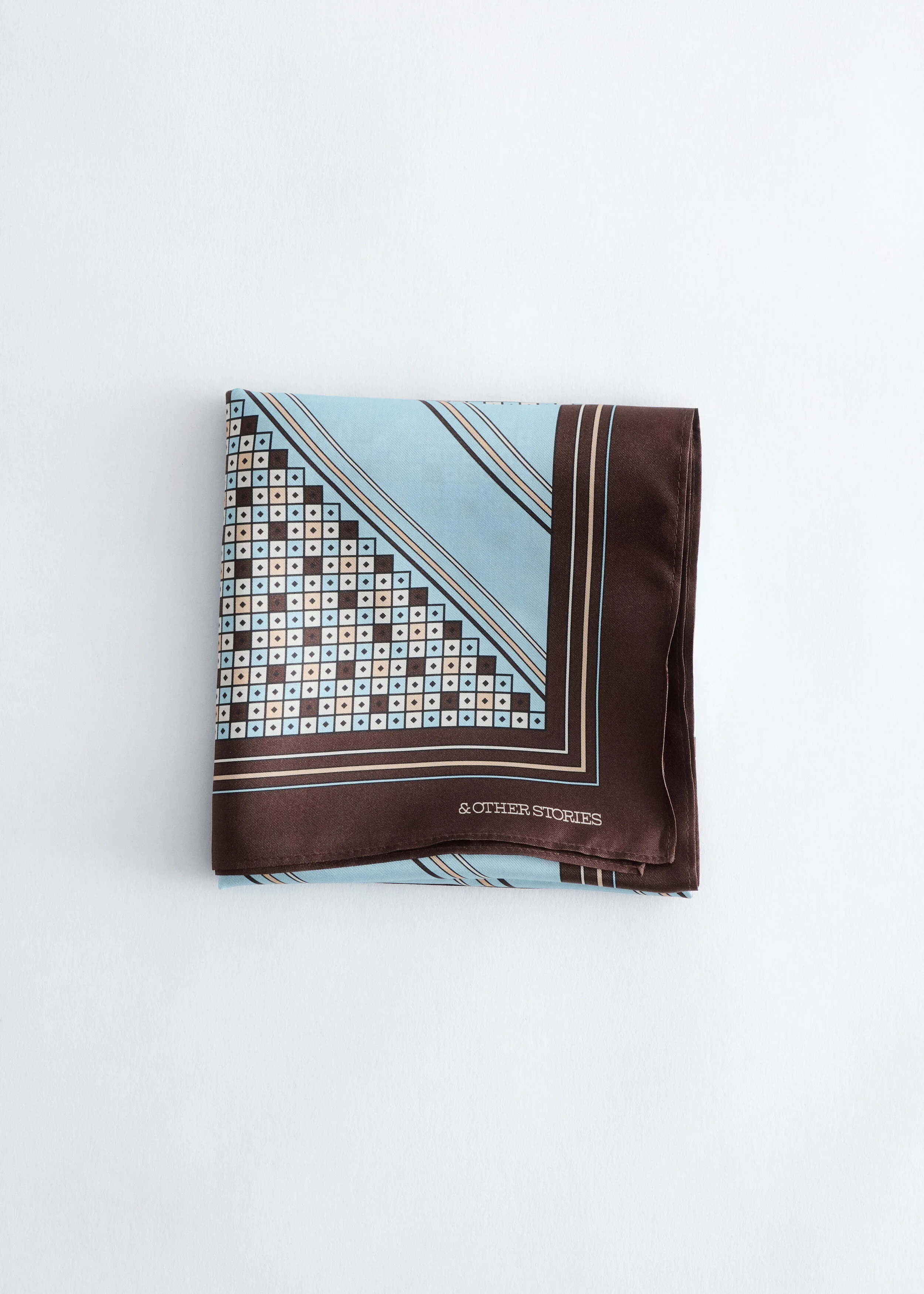 Printed Silk Scarf - 1