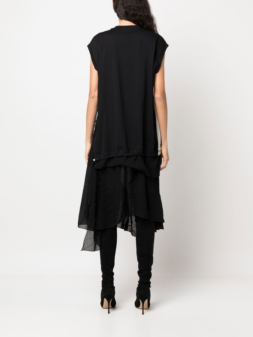 asymmetric sleeveless dress - 4