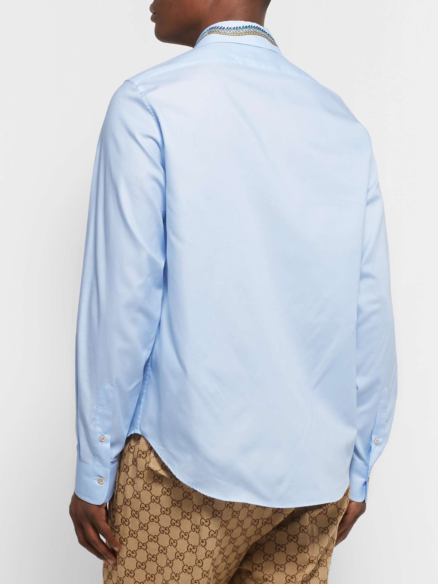 Logo-Embroidered Cotton Oxford Shirt - 5