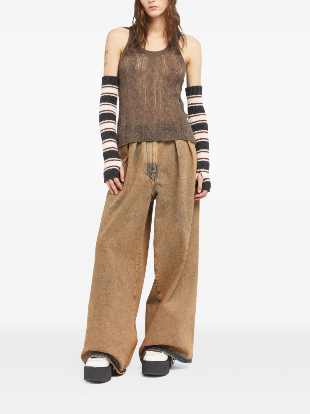 Desert Drift cable-knit tank top - 5