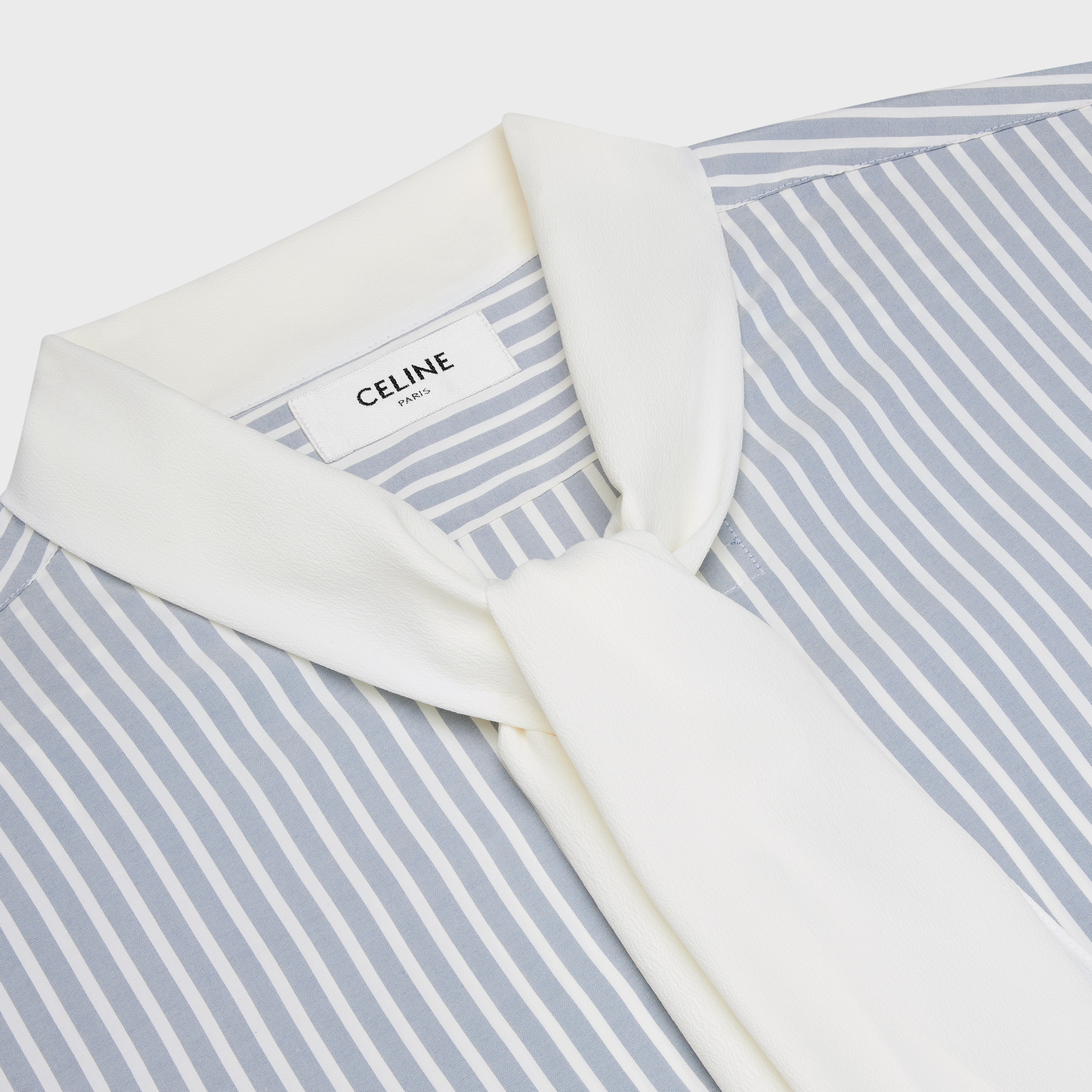 tomboy shirt in striped silk twill - 3