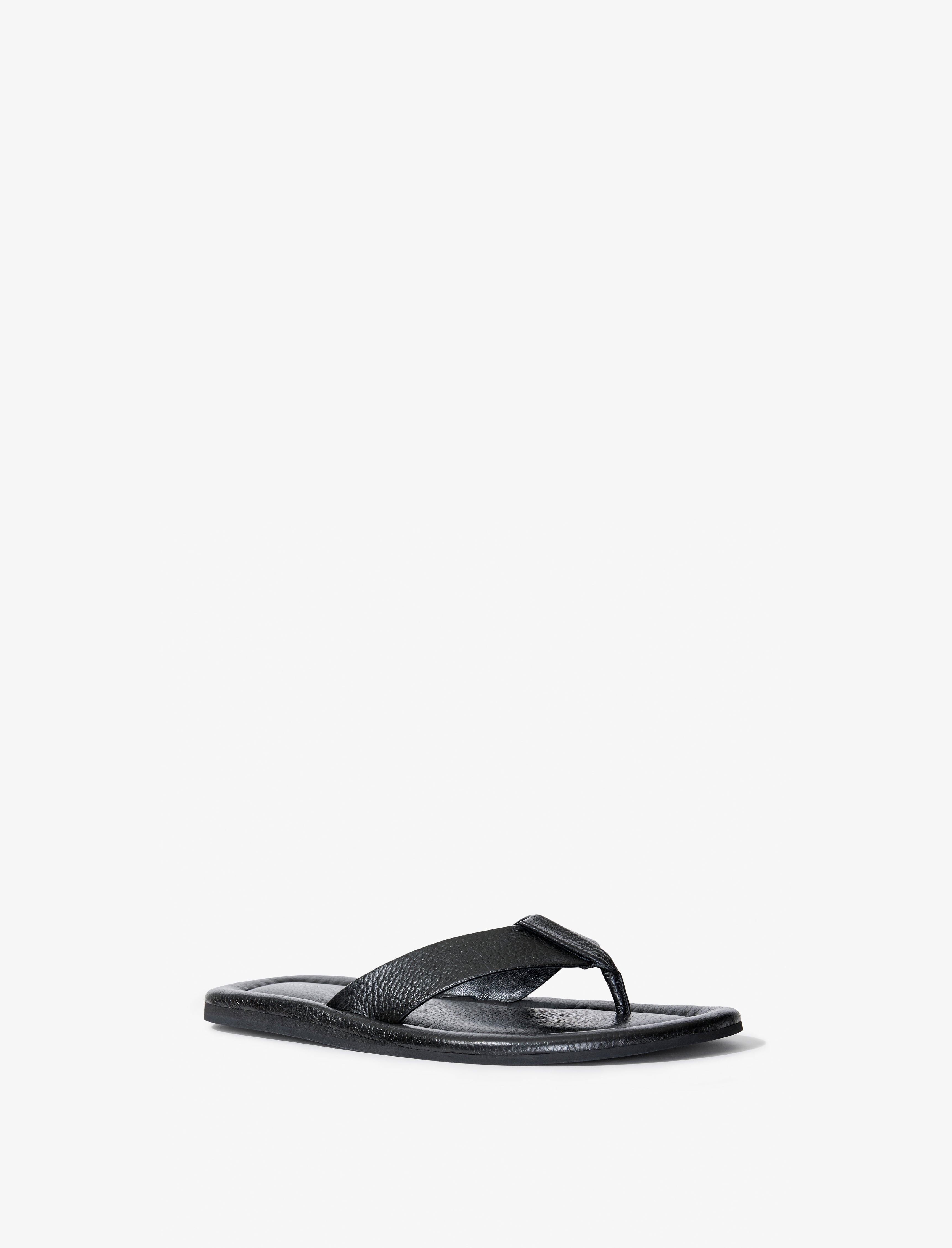 Cooper Flip Flop Sandals in Grainy Leather - 2