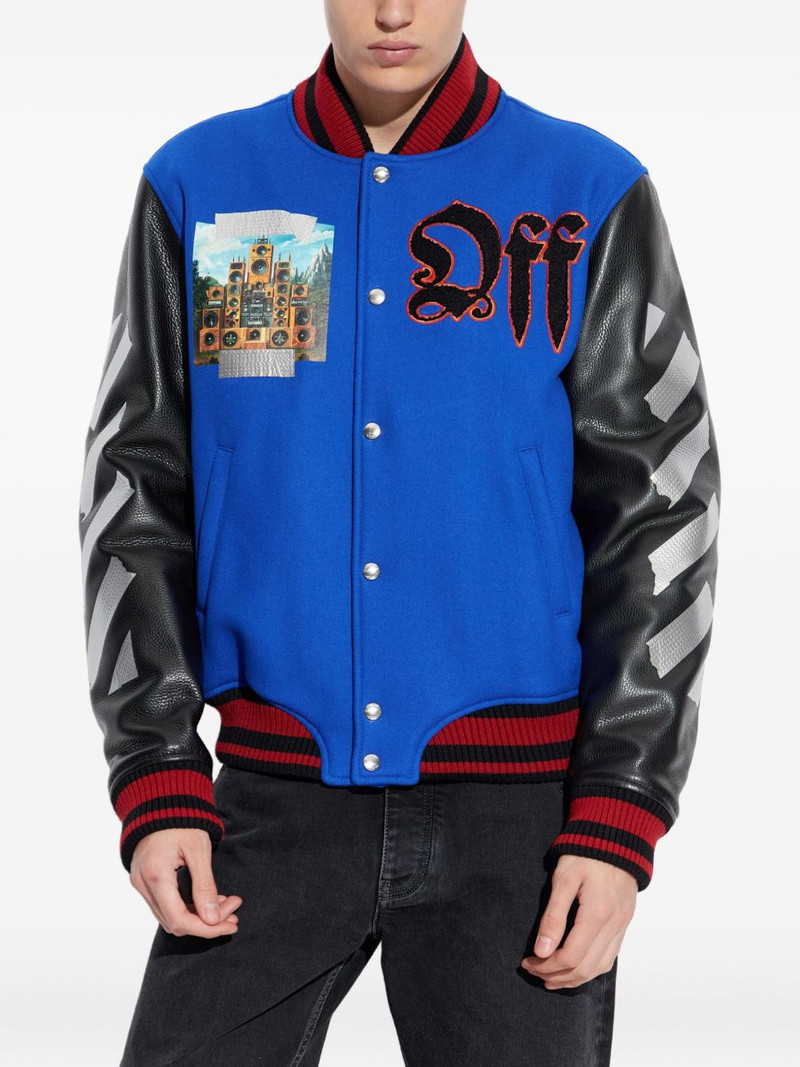 embroidery-logo bomber jacket 3
