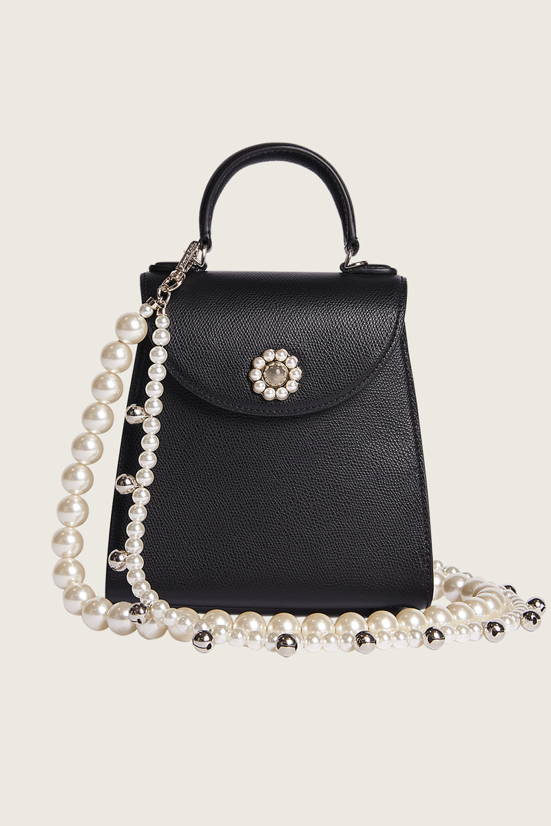 Bell Charm and Pearl Bag Strap 1