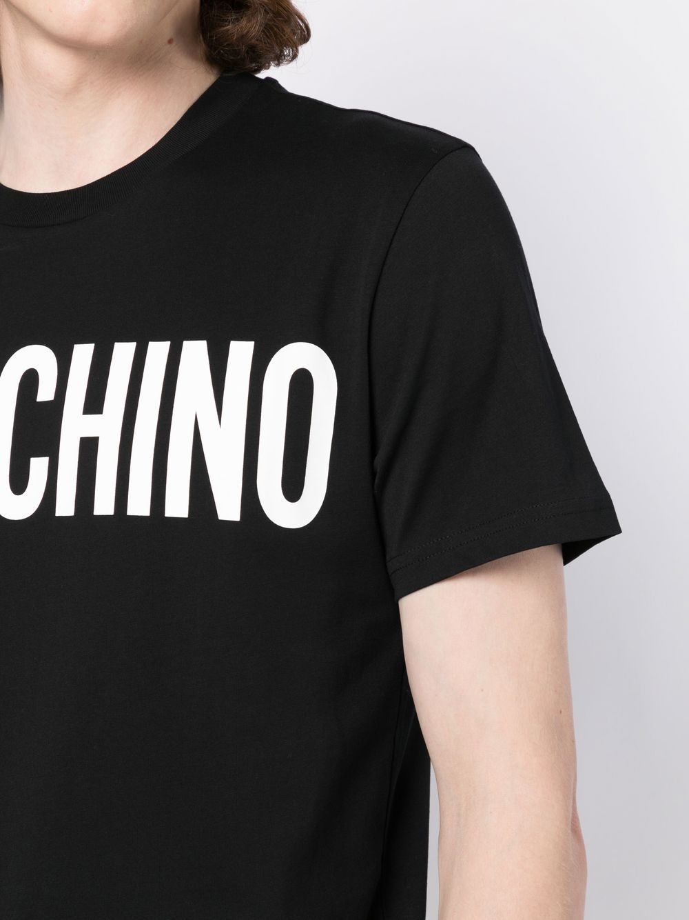 logo print cotton T-shirt - 5