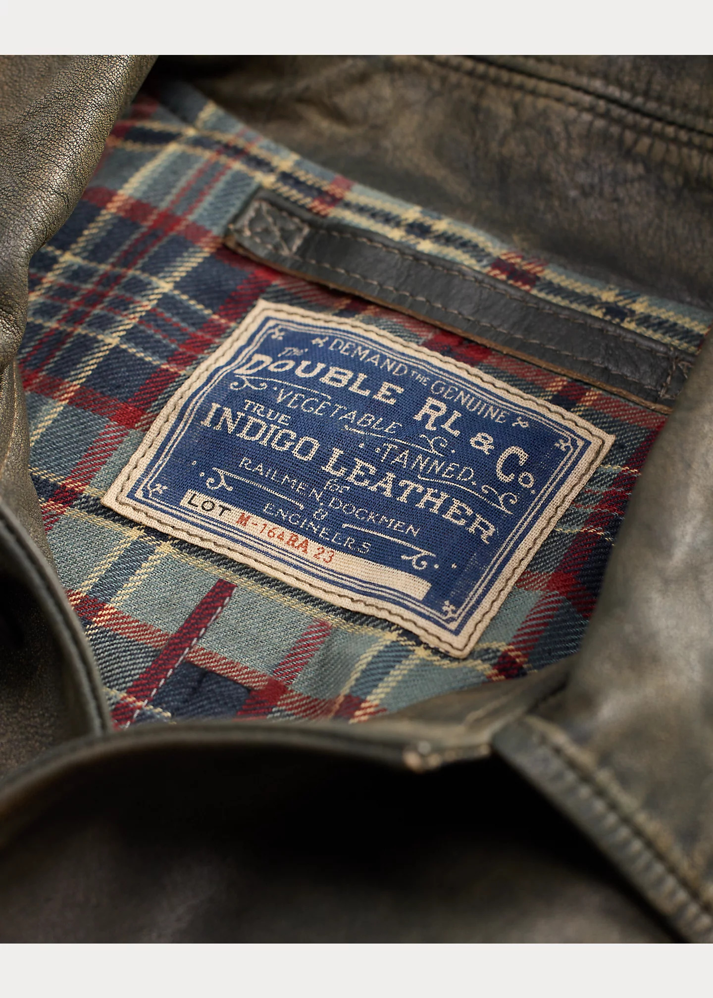 Indigo Leather Car Coat - 5
