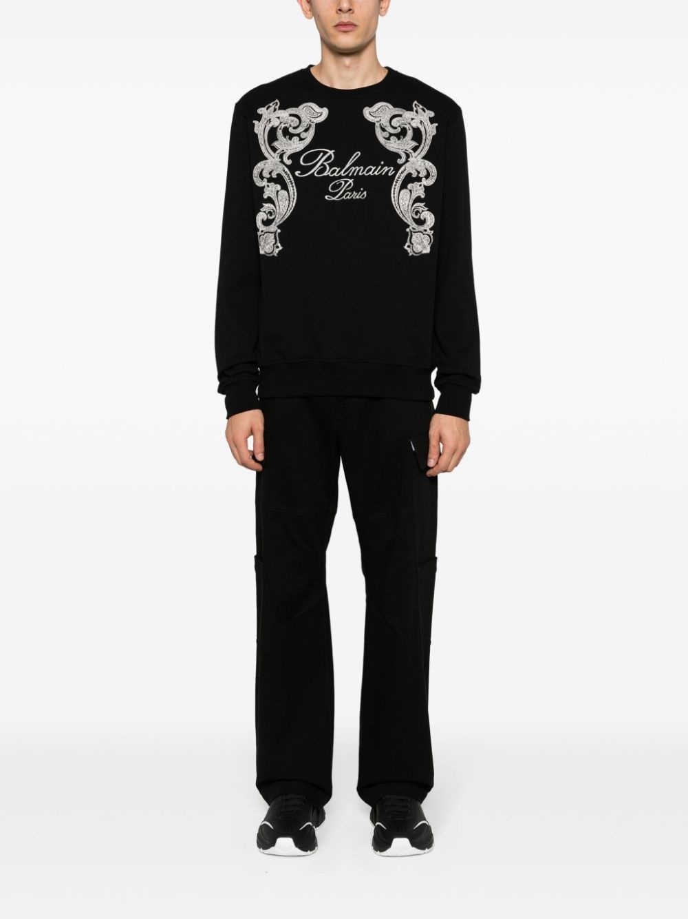 Balmain Paris cotton sweatshirt - Black