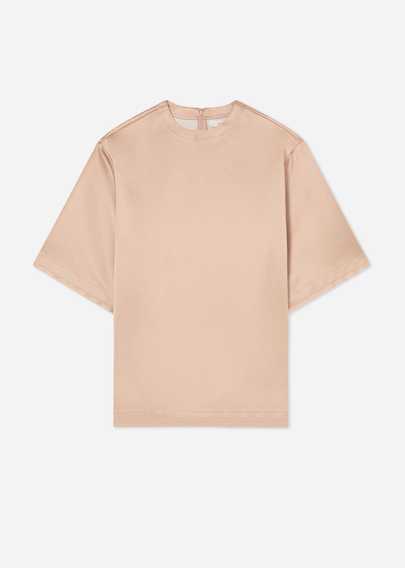 Oversized Shirt in Duchess Satin 1