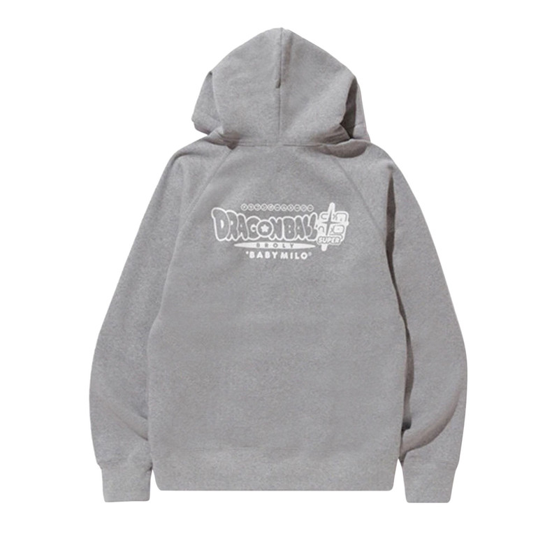 A BATHING APE® BAPE x Dragon Ball Z Super Son Goku & Vegeta Hoodie 'Grey' outlook
