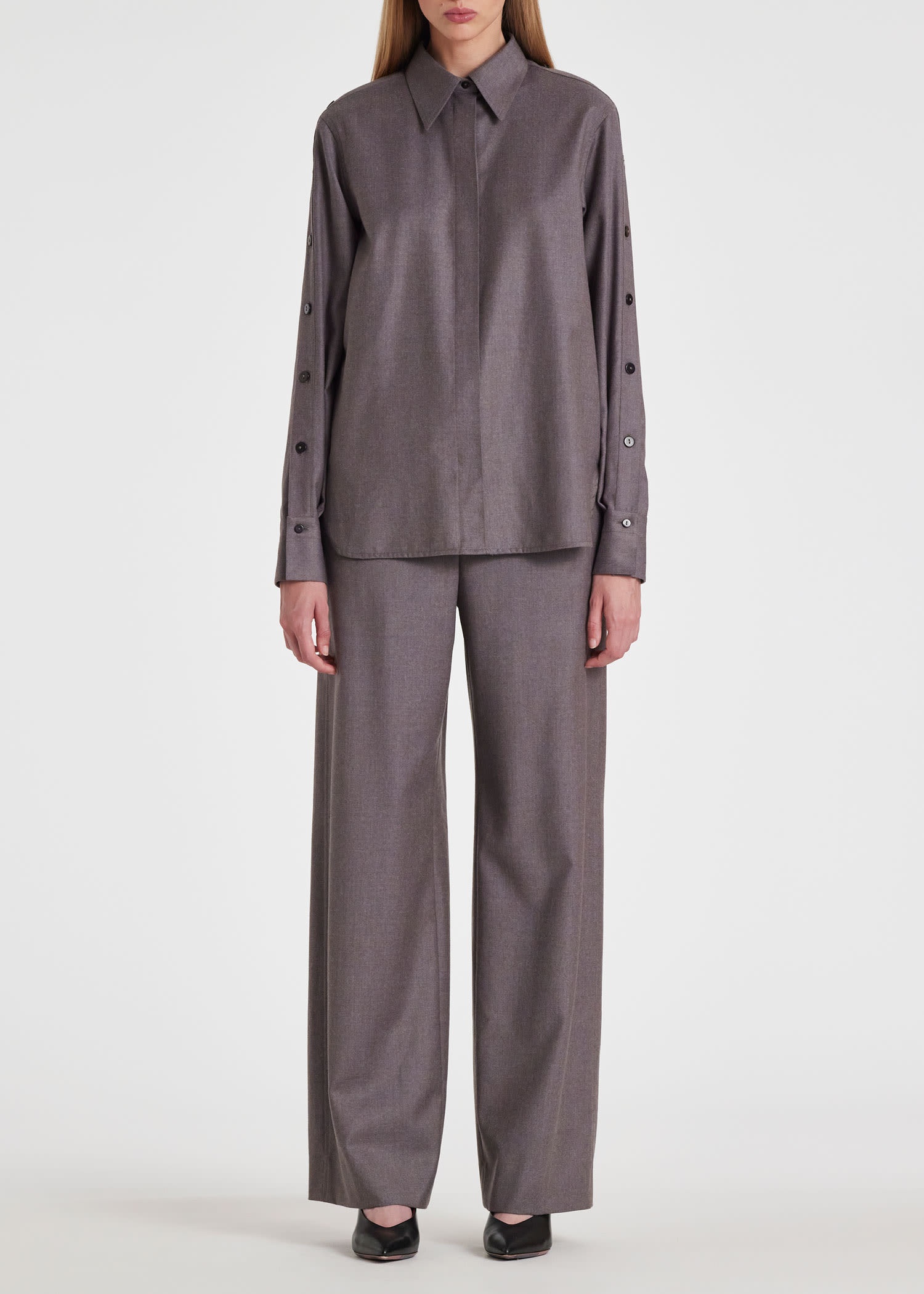 Wool-Cashmere Flannel Shirt - 5
